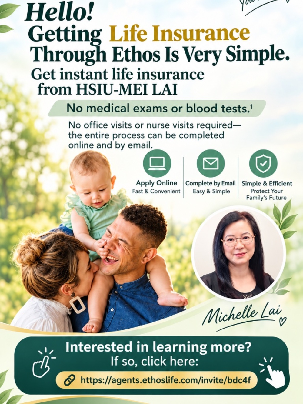 Get term life insurance 100% online in as little as 10 min. No medical exam.